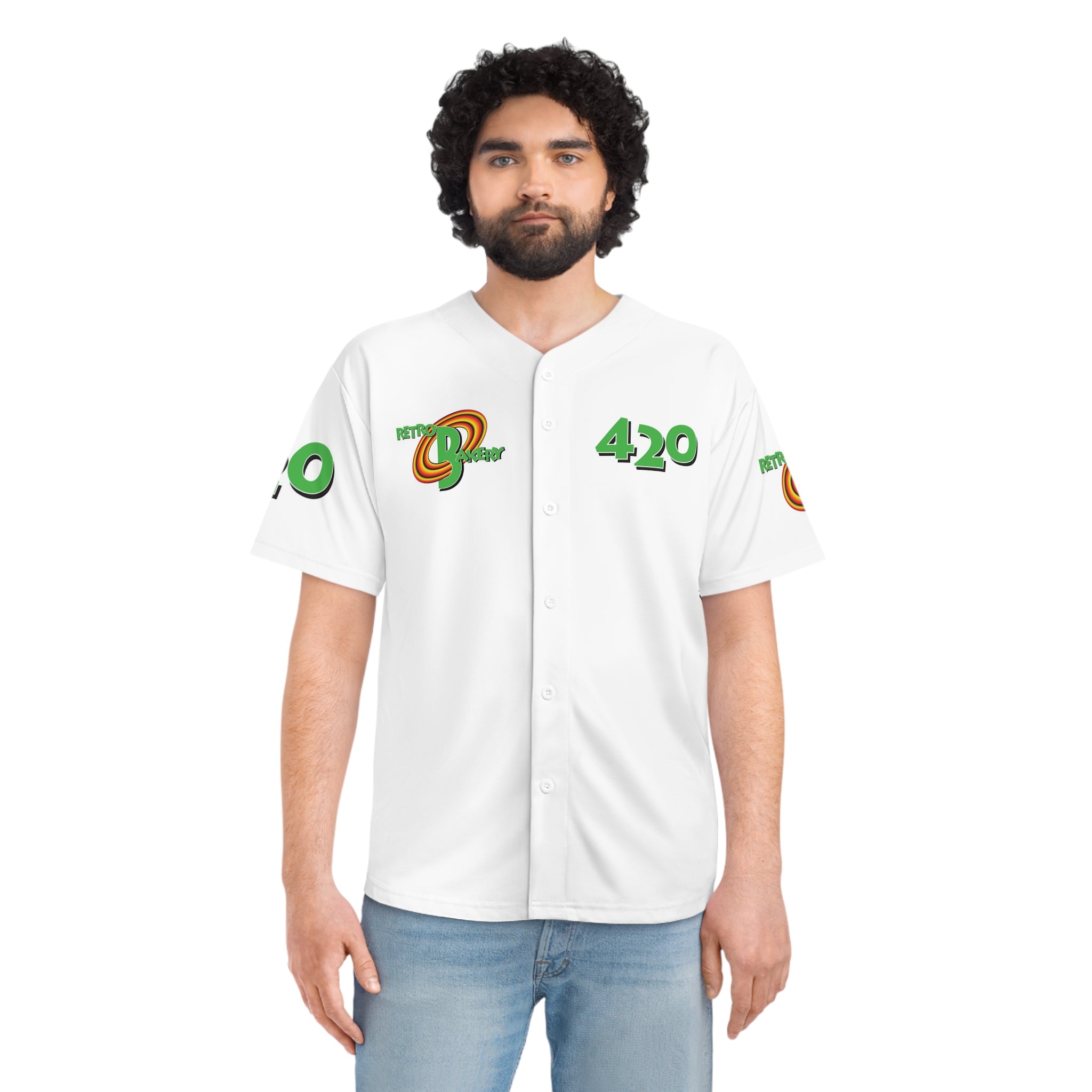 Retro Bakery White Space Jammed Jersey